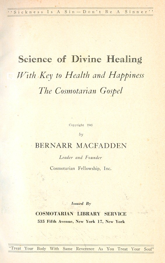 Cosmotarian Gospel
