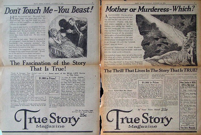 True Story Magazine Ad